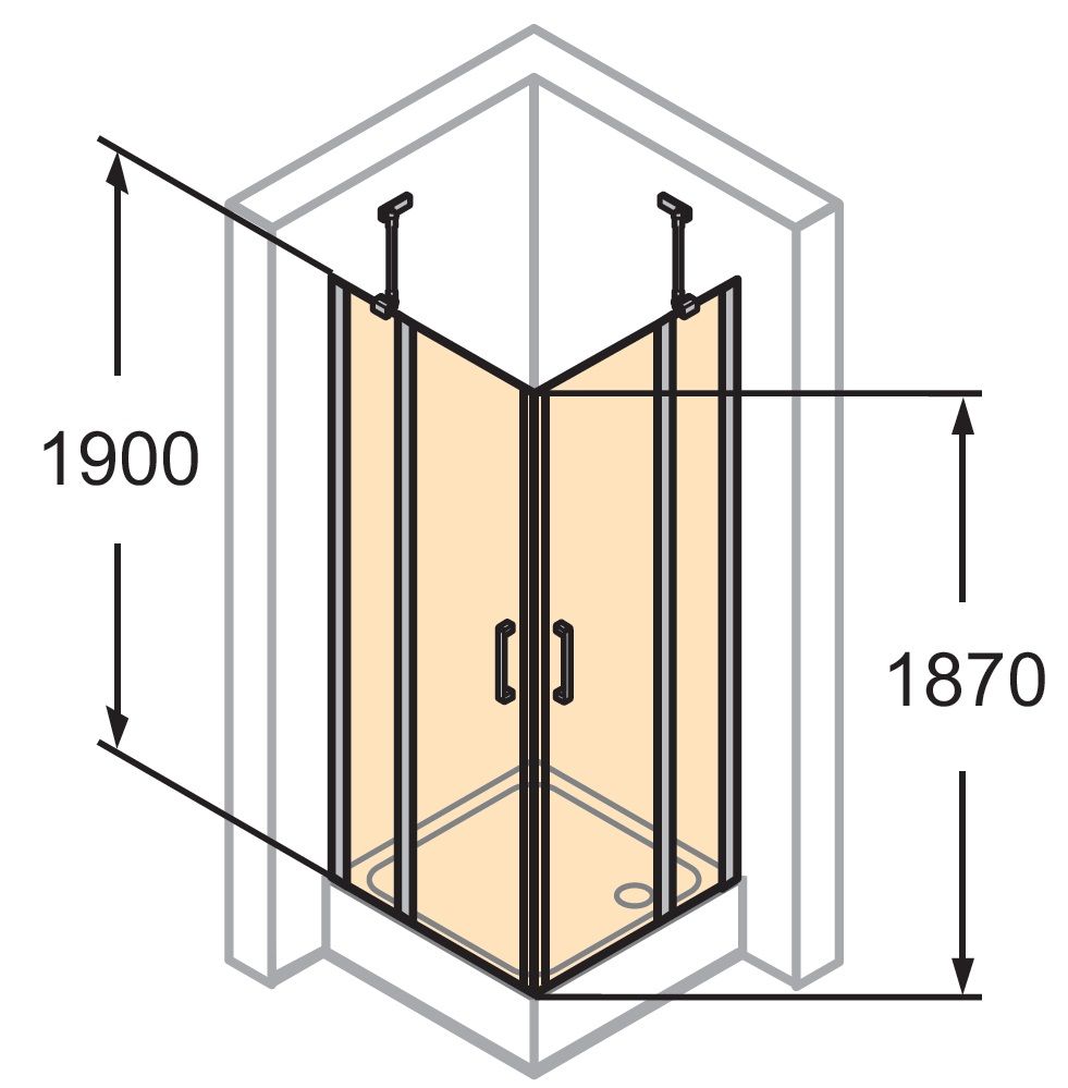 Распашная душевая кабина Huppe Classics 2 C23003.069.321