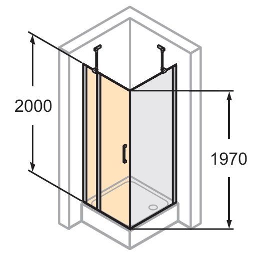 Распашная душевая дверь Huppe Classics 2 C23104.069.321