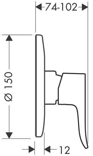 Змішувач для душа Hansgrohe Metris 31686000