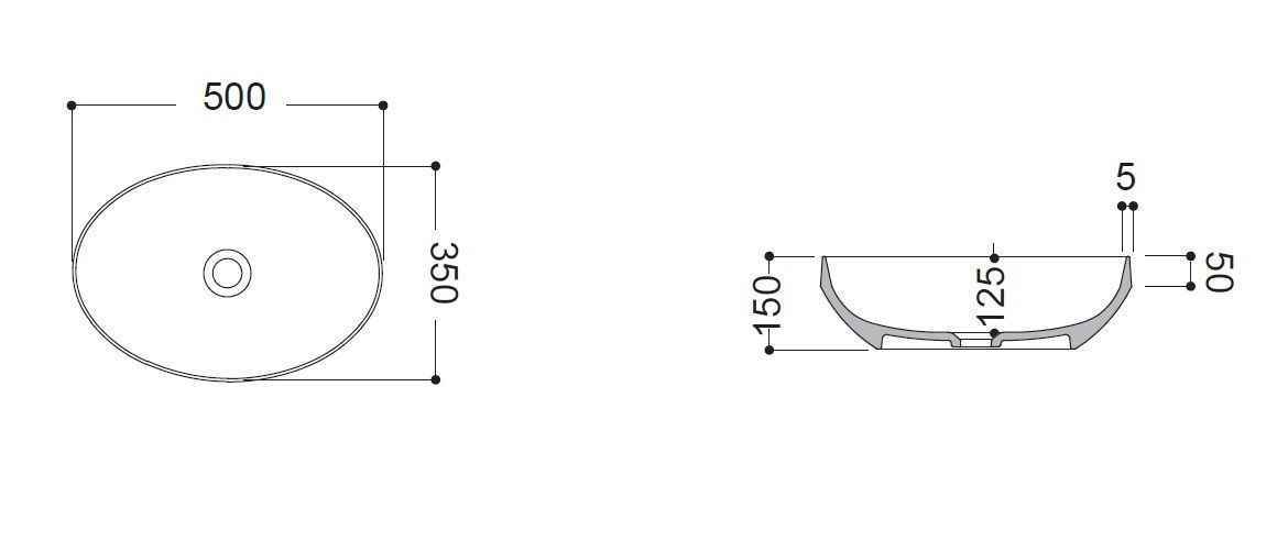 Раковина на стільницю Decus AXA 8510012