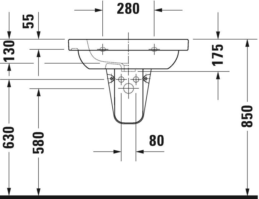 Умывальник Duravit D-Code 03426500002