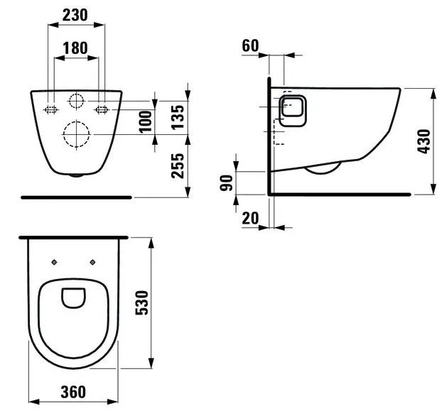 Умывальник на столешницу Laufen Val H8122810001041 (распродажа)