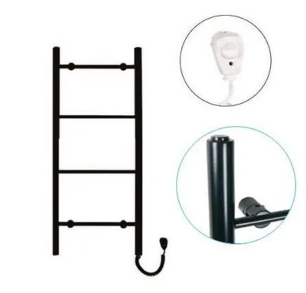 Primavera Рушникосушарка електрична 400*1120 мм, чорний матовий