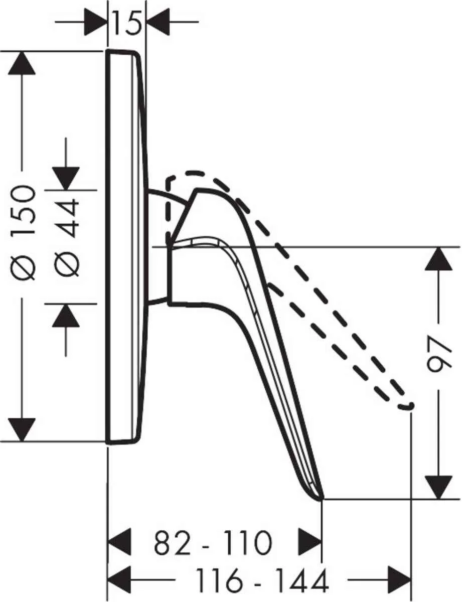 Змішувач для душа Hansgrohe Novus 71065000
