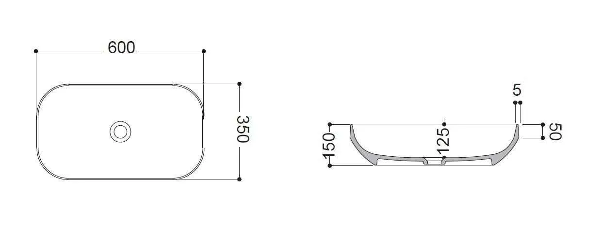Раковина на стільницю Decus AXA 8530012
