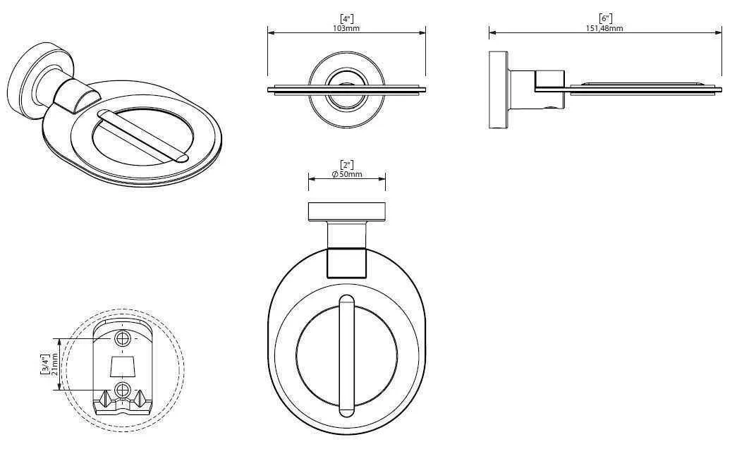 Тримач "утюжка" Creabath Architecture 192687