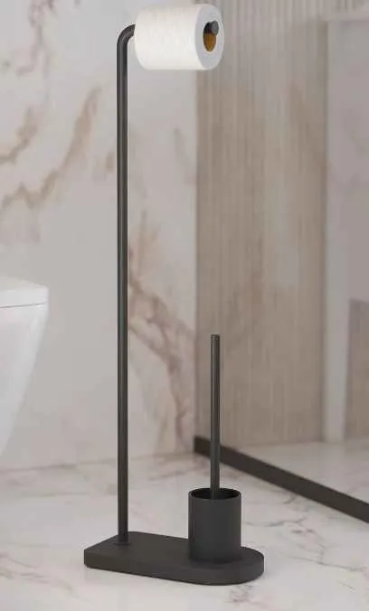 Йоржик для унітазу + тримач паперу підлоговий Creabath Nomad 173709