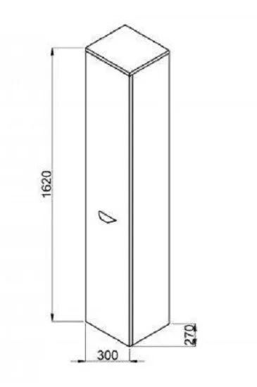 Пенал  Jika Olymp Deep (правосторонний) H4541524345001