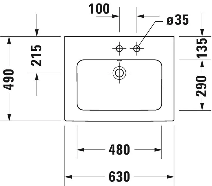 Умывальник Duravit ME by Starck 2336630000