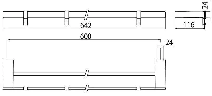 Подвійний рушник утримувач Emco Loft 0561 001 60