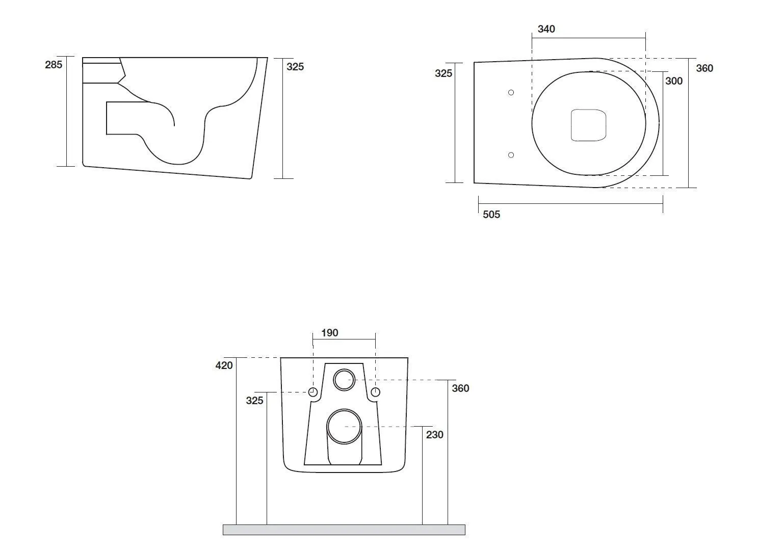 Унитаз подвесной AXA DP 8401007