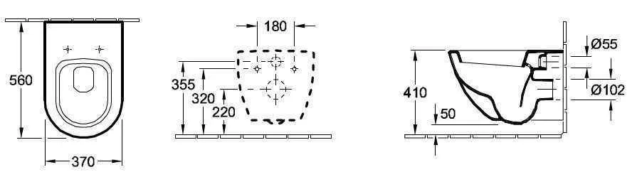 Унітаз підвісний Villeroy and Boch Subway 66001001