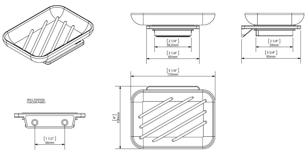 Мыльница Creabath Elegance / Kubo / Soul 192434