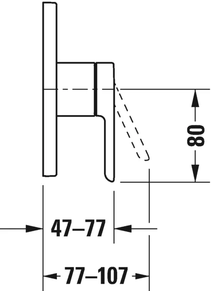 Змішувач для душа C.1 Duravit C14210009010