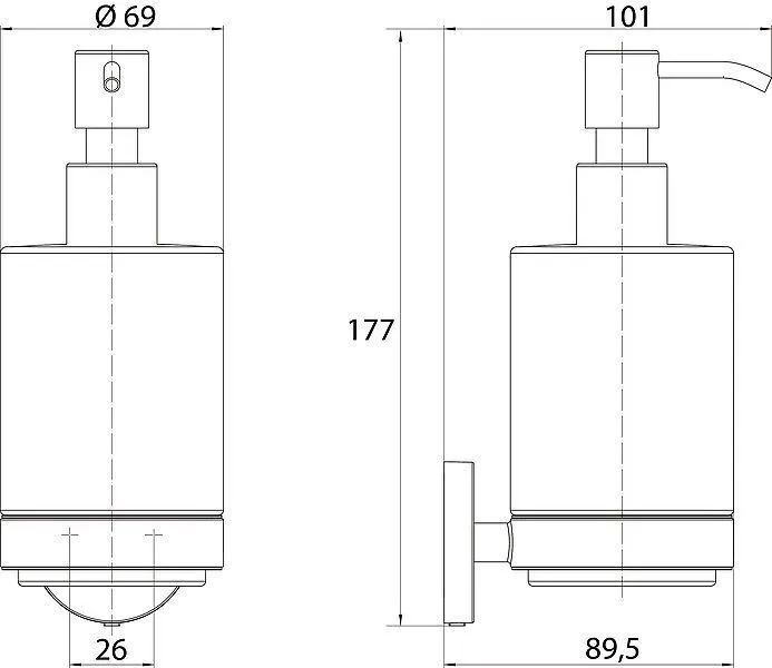 Дозатор Emco Round 4321 001 00