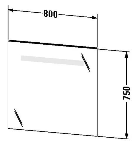 Зеркало Duravit Ketho KT733100