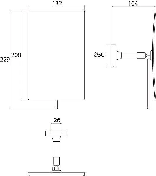 Косметическое зеркало Emco Round 1094 133 37