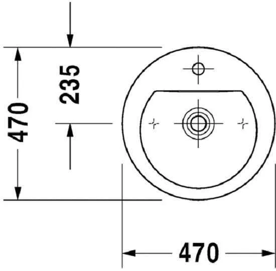 Умивальник на стільницю  Duravit Darling New 0497470000
