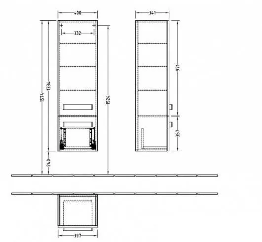 Тумба под умывальник Subway Villeroy & Boch