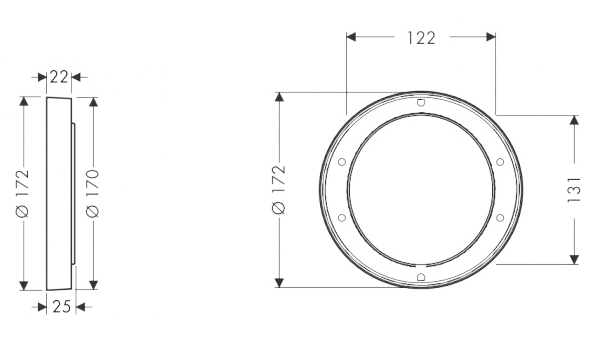 Подовжувач Hansgrohe 13596000
