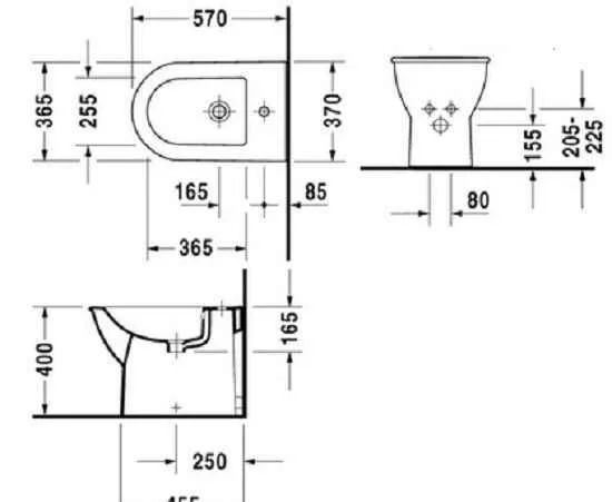 Біде Duravit Darling 2250100000