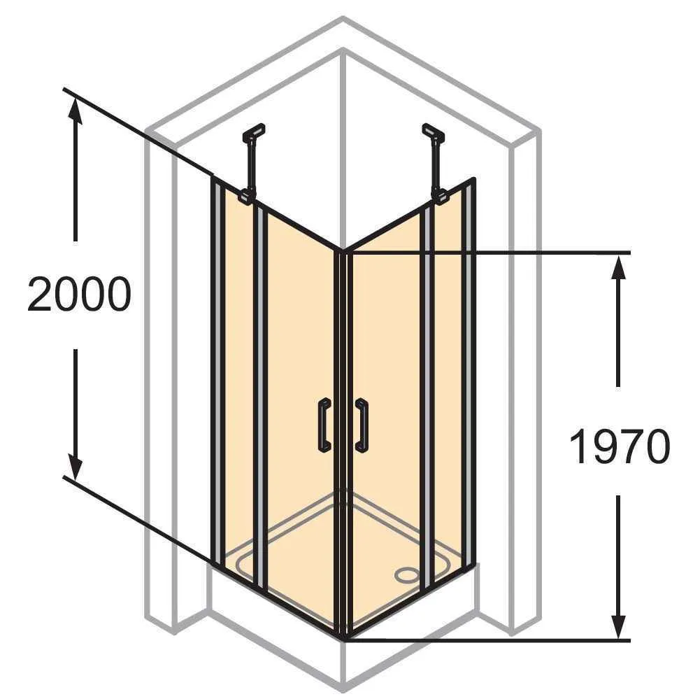 Розпашна душова кабіна Huppe Classics 2 C23005.069.321