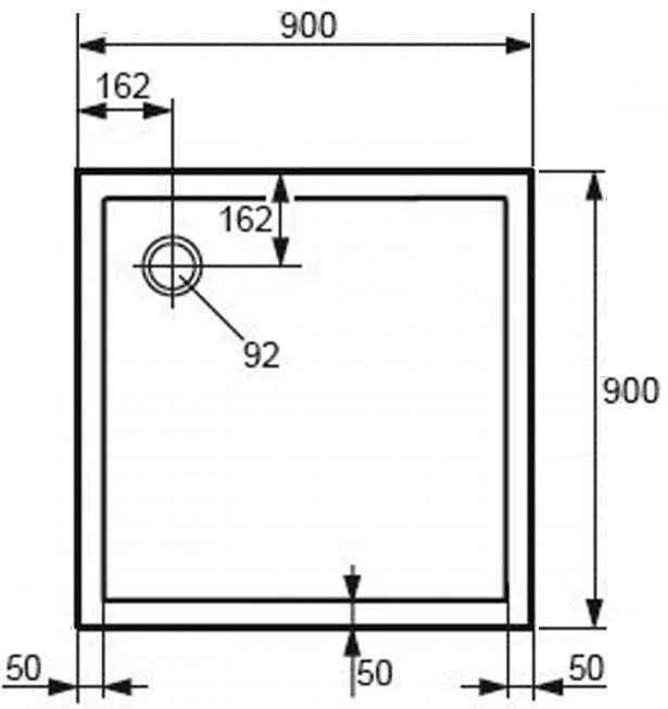 Піддон Huppe Purano 900*900 202161.055