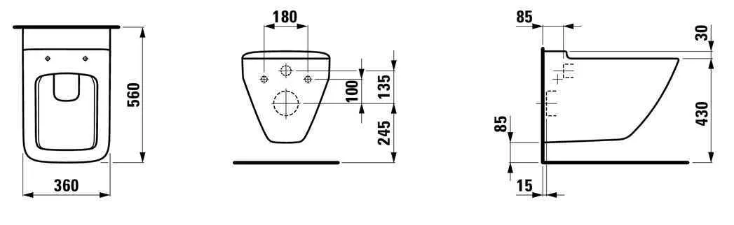 Унітаз підвісний Laufen Palace