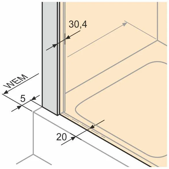 Боковая стенка Huppe Black Classics 2 C25405.123.321