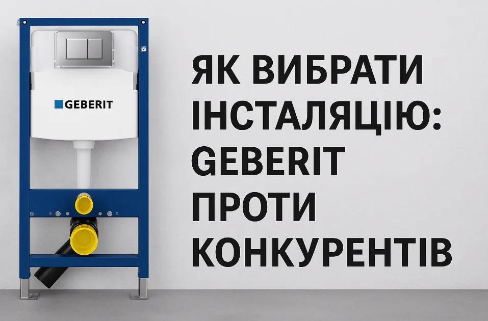 Як вибрати інсталяцію: порівняння Geberit та аналогів
