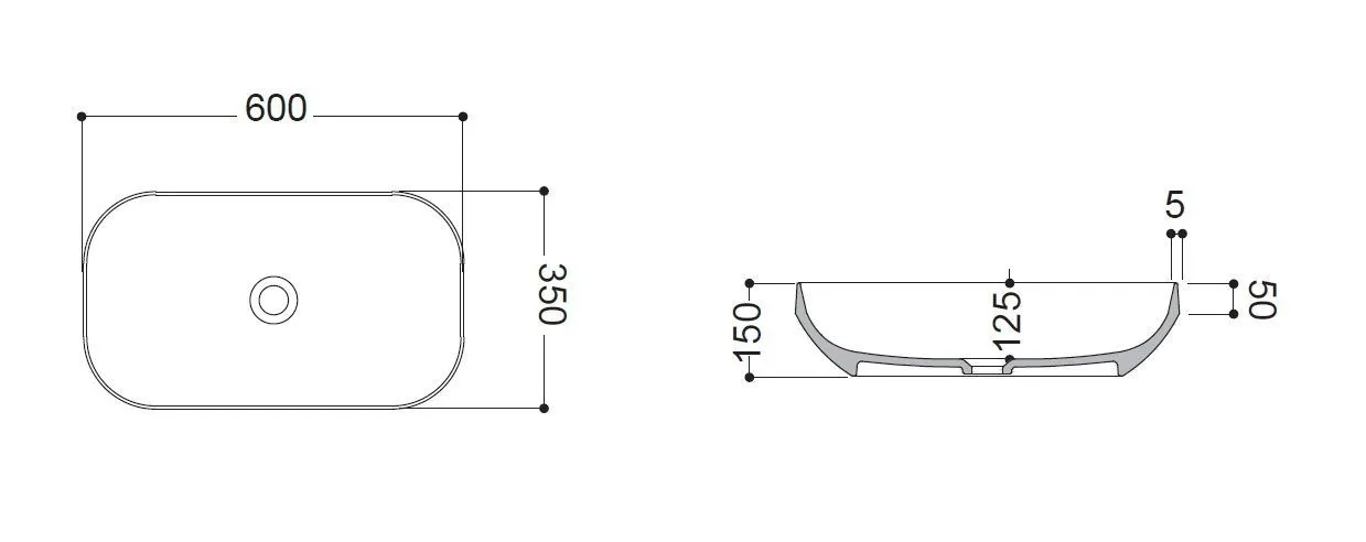 Раковина на столешницу Decus AXA 8530012