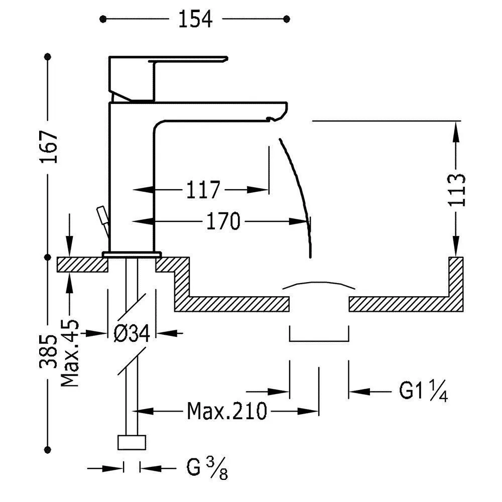 Смесители на раковину Tres Loft 20010301D