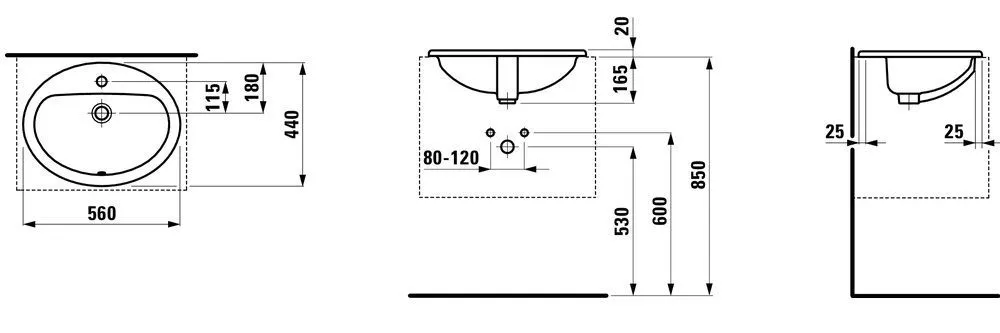 Умывальник Laufen PRO B