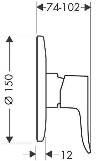 Змішувач для душа Hansgrohe Metris 31686000