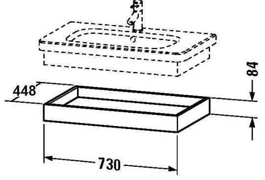 Полка під умивальник DuraStyle DS61815353