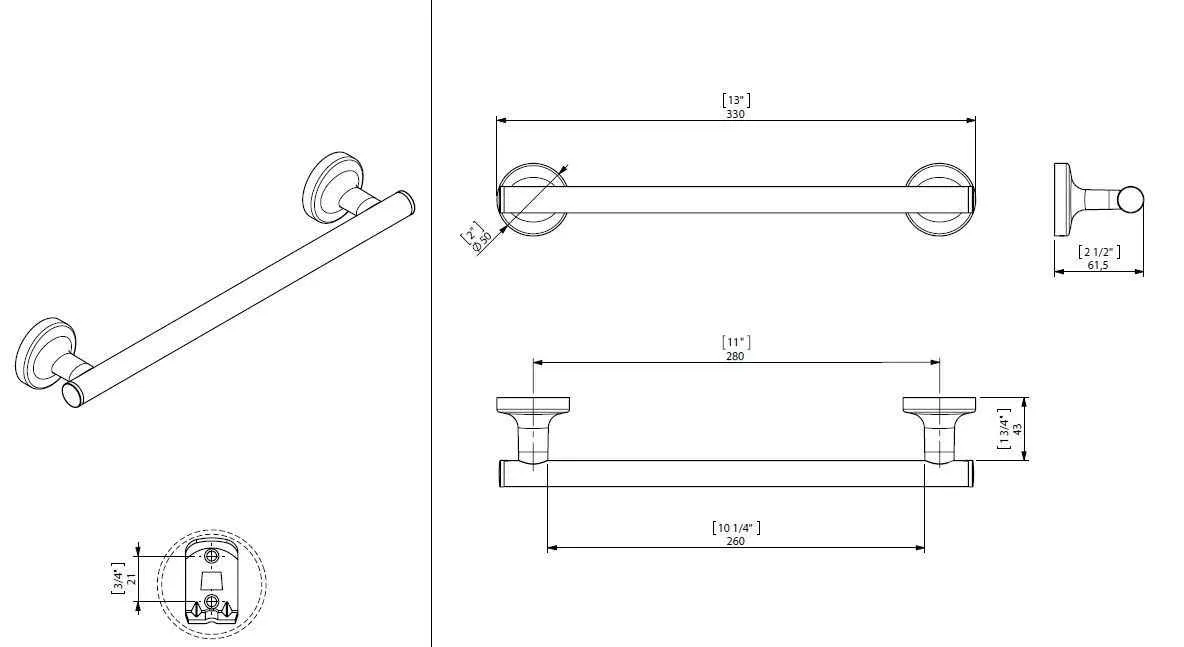 Тримач рушника Creabath Infinity 192717