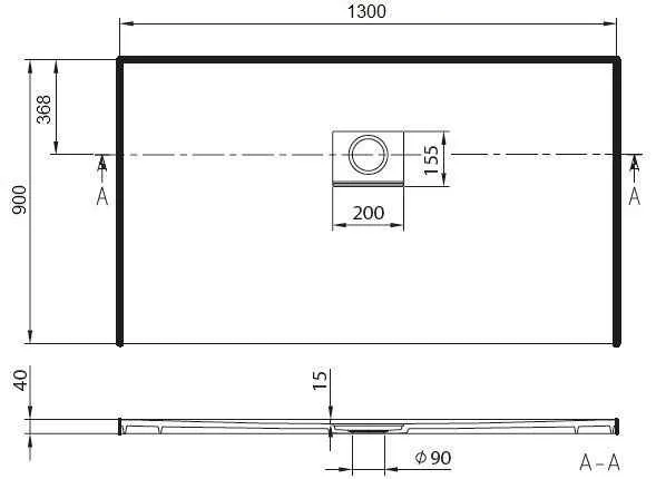 Піддон Villeroy & Boch Squaro Infinity UDQ1390SQI2IV
