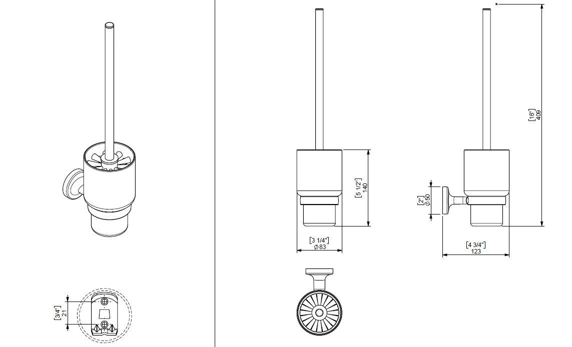 Ершик для унитаза Creabath Infinity 192762