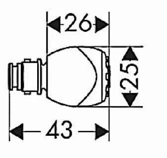 Бічна форсунка Hansgrohe 28408000