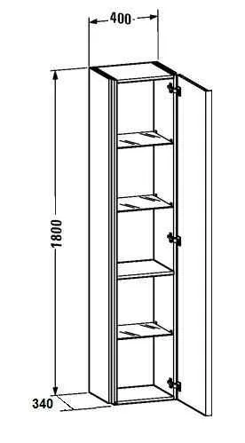 Пенал Duravit Darling New