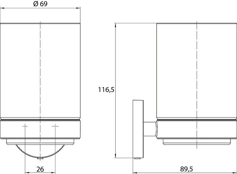 Стакан для щеток Emco Round 4320 001 00