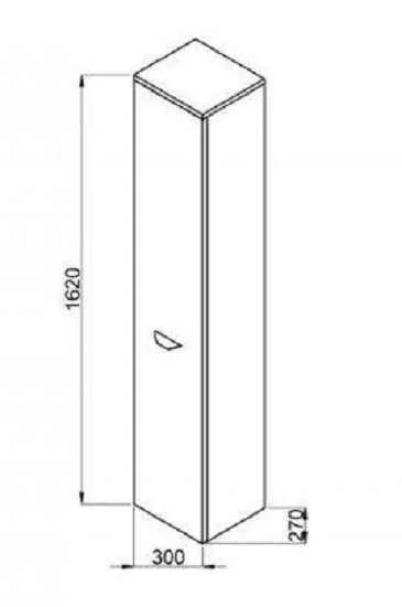 Пенал  Jika Olymp Deep (правосторонній) H4541524345001