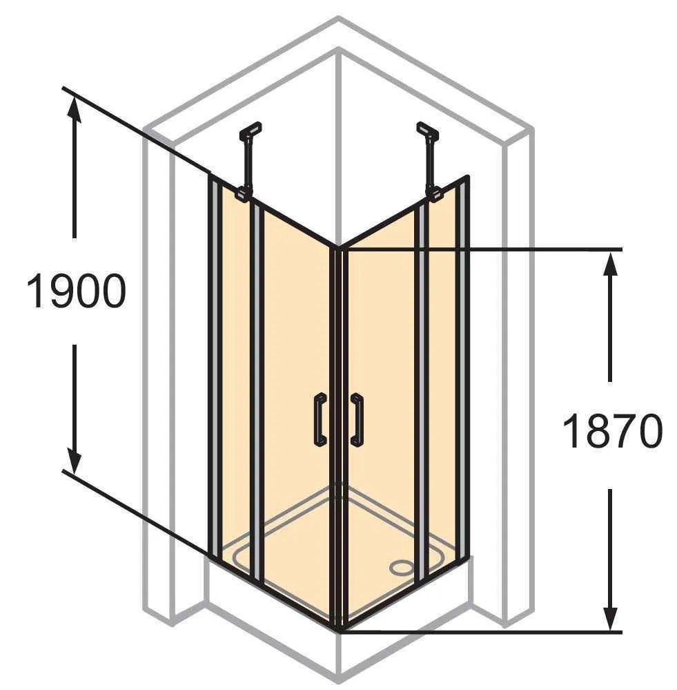 Розпашна душова кабіна Huppe Classics 2 C23001.069.321