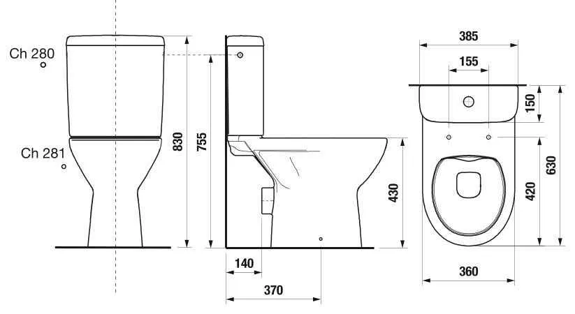 Унітаз підлоговий Jika Lyra з бачком