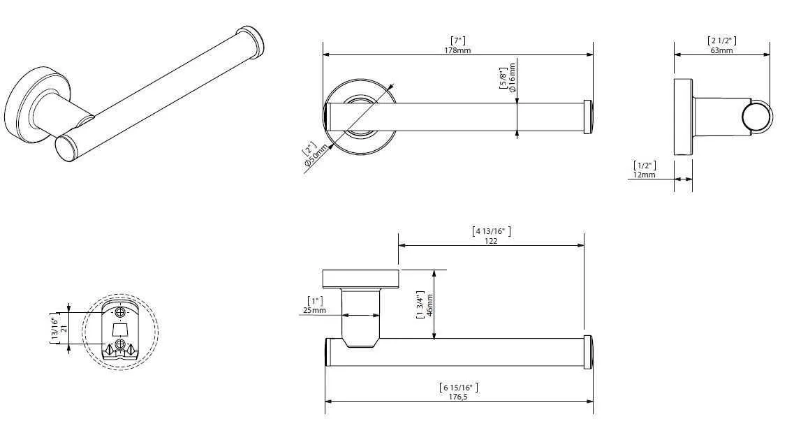 Тримач паперу Creabath Architecture 169498