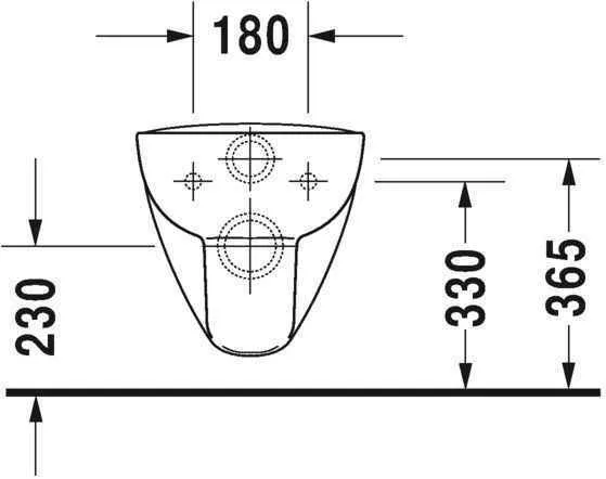 Унітаз підвісний Duravit D-Code (без обідка) 25700900002