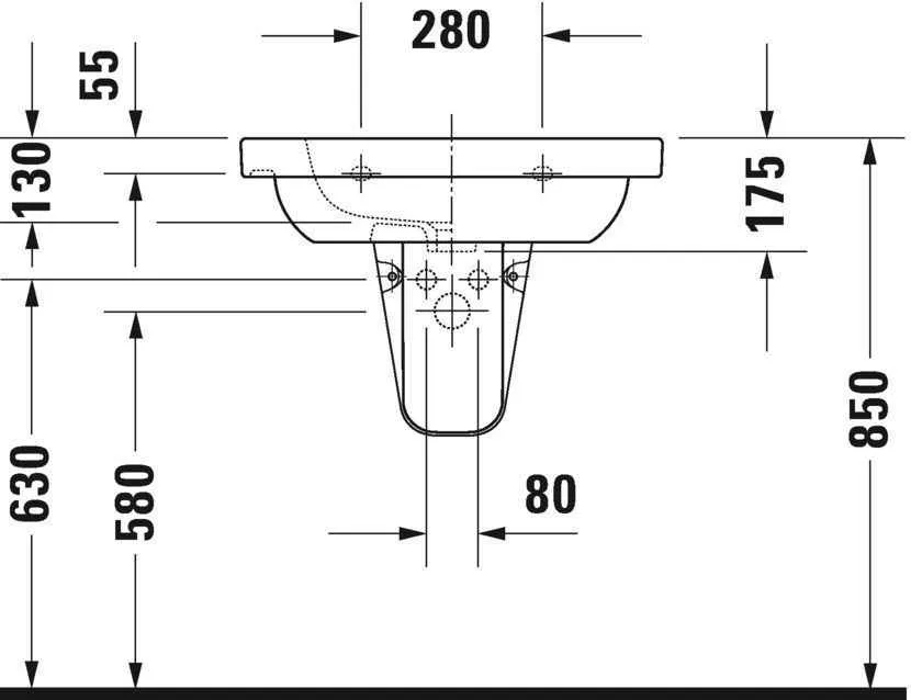 Умивальник Duravit D-Code 03426500002