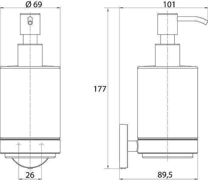 Дозатор Emco Round 4321 001 00