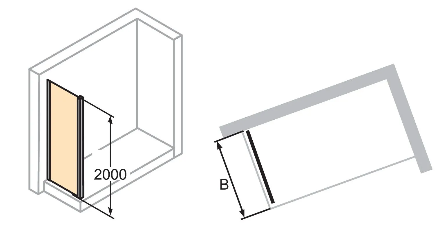 Боковая стенка Huppe Aura Elegance 401608.087.322