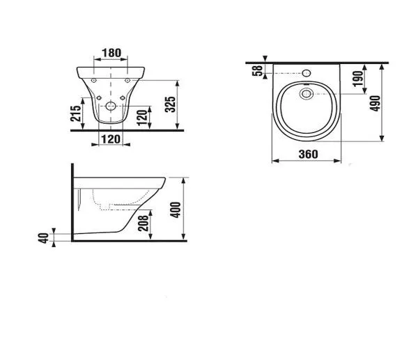 Биде подвесное Jika Tigo